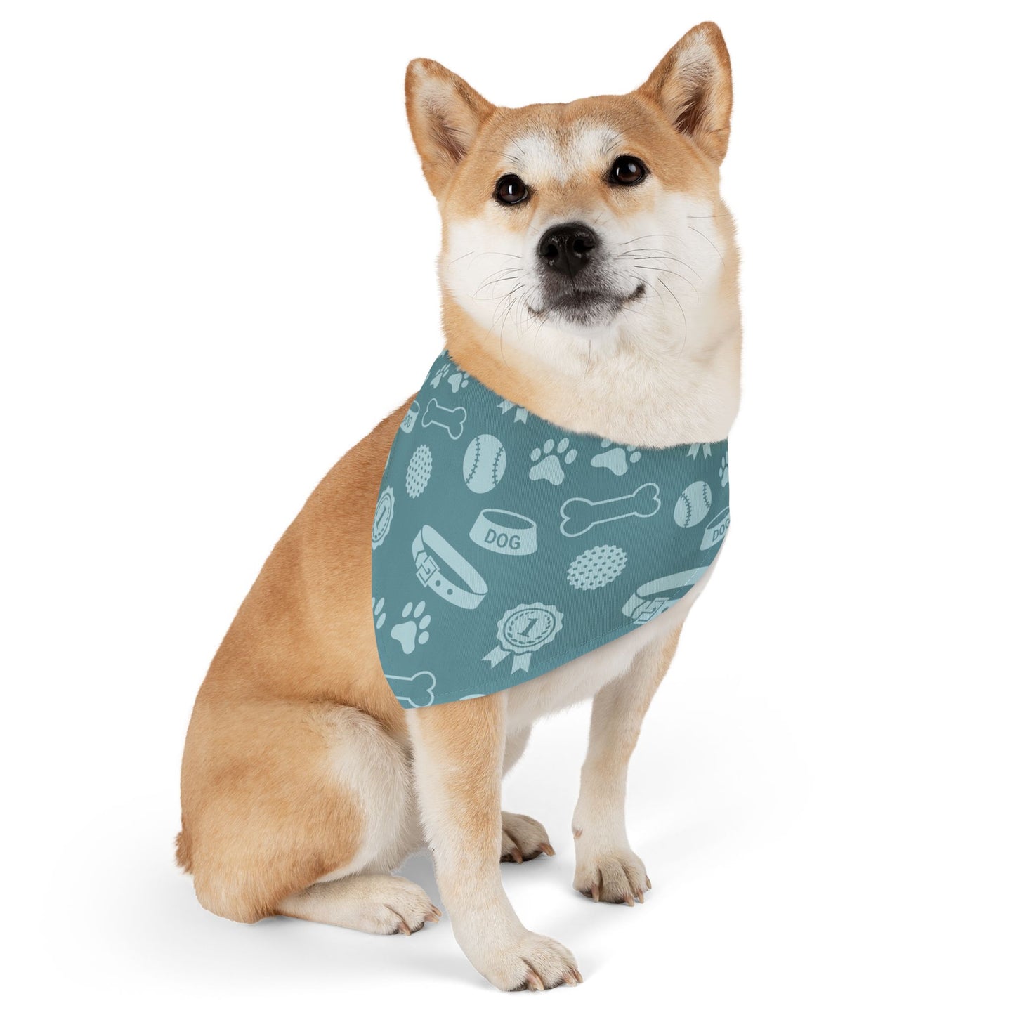Blue Printed - Pet Bandana