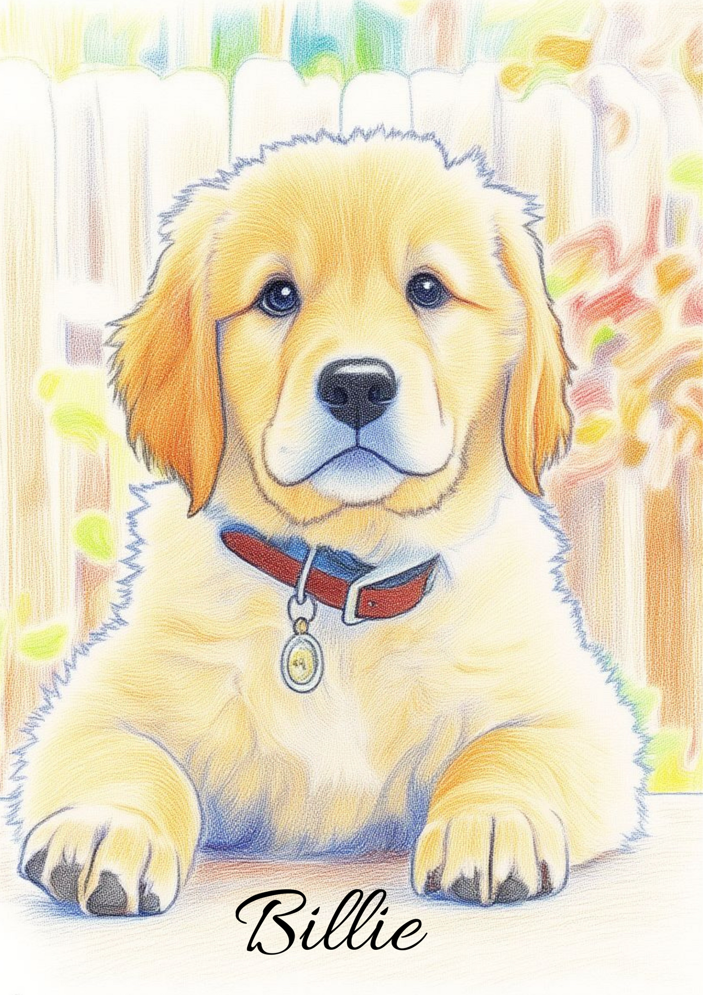 Custom Pet Sketch Poster – Turn Your Pet Photo into Art