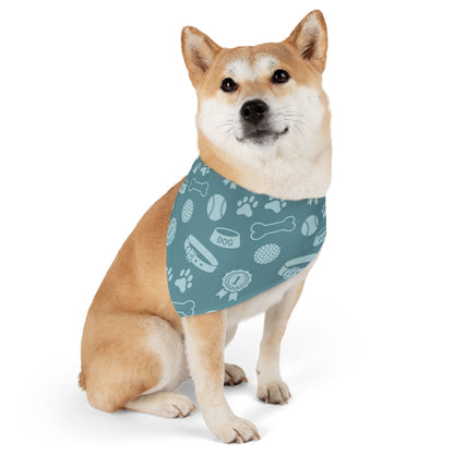 Blue Printed - Pet Bandana