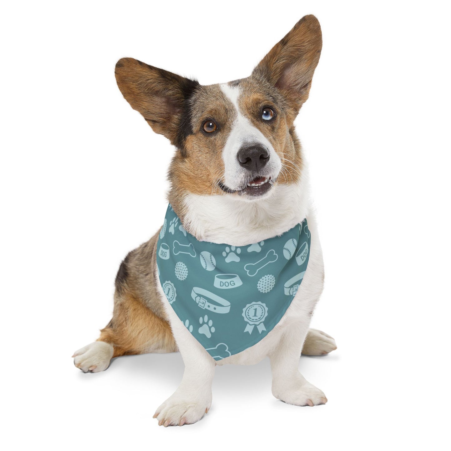 Blue Printed - Pet Bandana