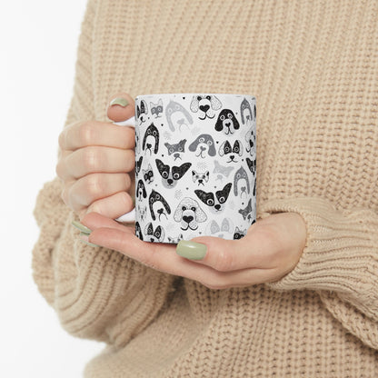 Dog print - Ceramic Mug 11oz