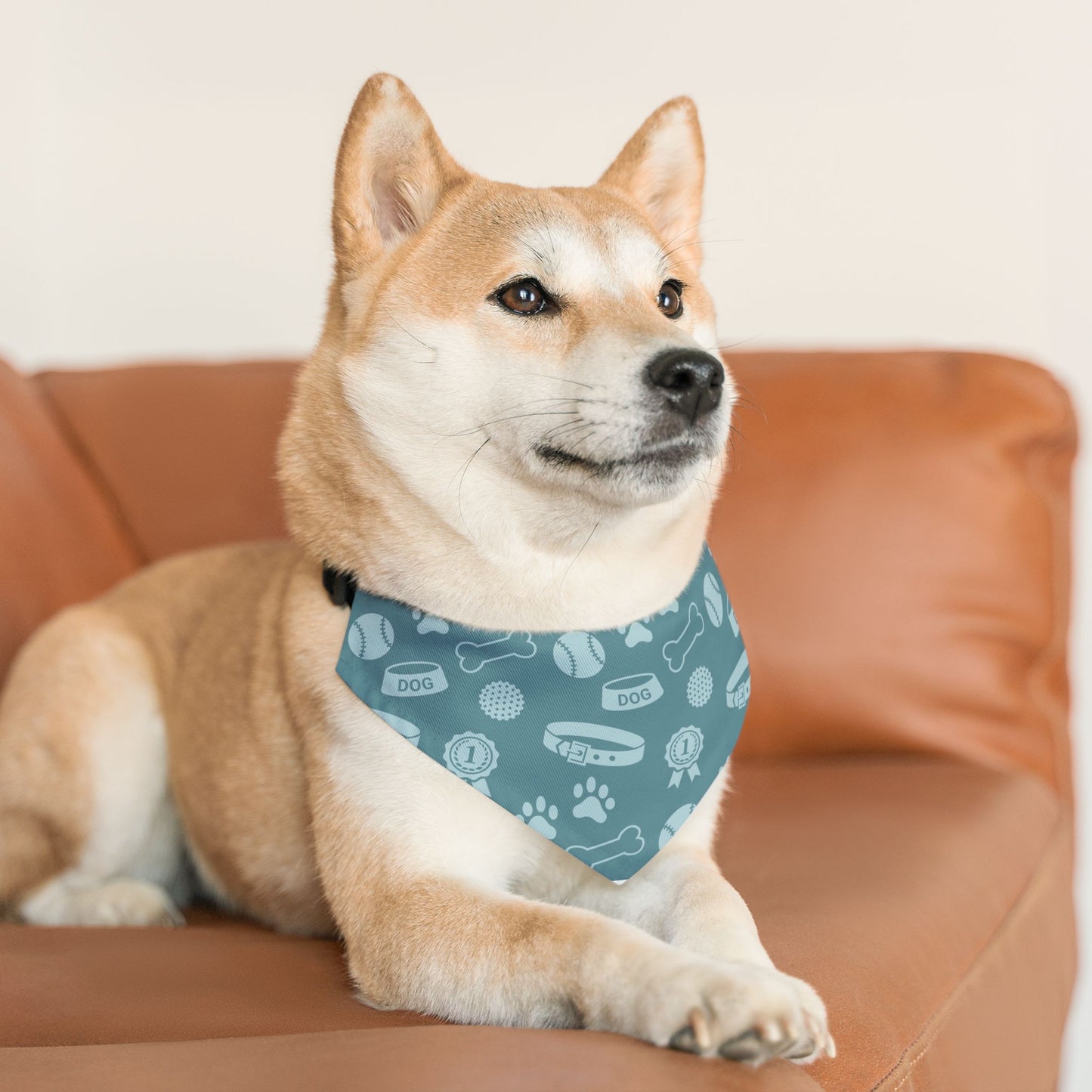 Blue Printed - Pet Bandana