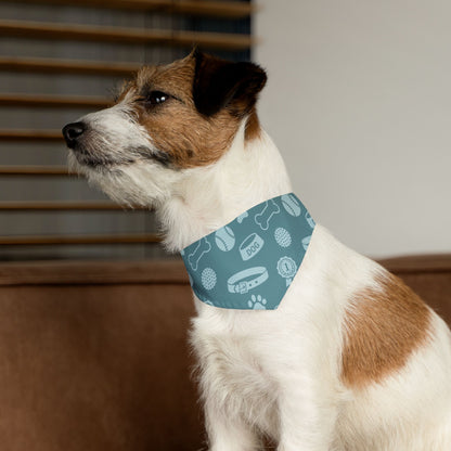 Blue Printed - Pet Bandana